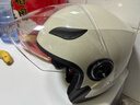 雅迪（yadea）OP22高端冬季防寒保暖头盔3c认证新国标A类摩登光芒电动车摩托车自行车助力车通用 米色 实拍图
