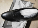 红蜻蜓商务休闲皮鞋男士正装德比鞋加绒棉鞋保暖男鞋WTA7376黑色43 实拍图