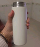 米家 保温杯 316不锈钢水杯 男女士杯子 大容量茶杯便携 350ml白色 实拍图