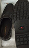 红蜻蜓男鞋秋冬男士爸爸一脚蹬软面皮商务休闲皮鞋男WTA42860 黑色40 实拍图