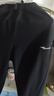 鸿星尔克运动裤男秋冬季新款加绒休闲裤长裤束脚针织卫裤男士裤子九分裤 【加绒】-正黑-1026 2XL （175-180cm/140-145斤） 实拍图