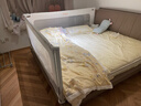 丸丫K2婴儿床围栏宝宝防摔防护栏床边防掉档板免打孔简灰1.8+2+2三面 实拍图