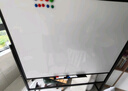 得力白板写字板120*90cm H型碳钢支架式磁吸书写移动升降办公会议黑板家庭辅导培训33715【升级双面】 实拍图