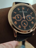 【网红爆款】商务腕表石英运动表休闲皮带男女手表 合金棕色【升级】 实拍图