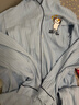 诺宜（NuoYI）月子装月子服哺乳衣纯棉孕产妇家居服睡衣J38158条纹蓝色XXL 实拍图