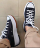 匡威（Converse）官方 Run Star Hike低帮帆布流星厚底鞋黑色168816C 黑色/168816C 36 实拍图