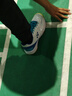 YONEX尤尼克斯羽毛球鞋yy入门级训练减震动力垫男女SHB101CR白/蓝 43码 实拍图