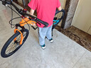 凤凰山地自行车男女变速山地车碟刹青少年儿童自行车学生单车 星际 橙蓝【变速+辐条轮】 22寸【适合130-170cm】 实拍图