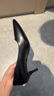 巧丂职业高跟鞋女细跟软底面试空乘学生礼仪课正装通勤黑色工作鞋皮鞋 黑色5cm【38码】 实拍图