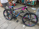 金武端自行车成人山地车公路赛车单车骑行变速超轻越野中学生初中青少年 旗舰版-六刀轮-炫彩蓝 24寸21速 实拍图