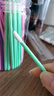 优家（UPLUS）一次性唇刷棒100支桶装便携口红刷化妆刷唇釉刷唇膜刷绿色 实拍图
