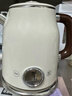 美的（Midea）艺术家电热水壶  烧水壶自动断电保温一体  1.6L大容量电热水壶 316L不锈钢恒温壶 精准控温 63-Q 实拍图