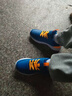 361°儿童运动鞋男童跑鞋秋冬密网轻便魔术贴女童皮革加绒保暖运动鞋 【皮革】科幻蓝色/荧光芒果橙 35 实拍图