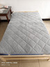 水星家纺床垫乐肤绒加厚软床垫保暖吸湿床垫子可折叠床褥 1.2m 素灰色 实拍图