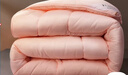 富安娜 舒暖七孔抗菌 纤维被 冬厚被 5.7斤 203*229cm 粉色 实拍图