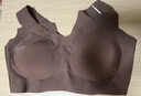 ubras无尺码加大版背心式文胸无痕无钢圈女士内衣女无痕胸罩蜜茶棕 实拍图