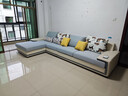 全友家居现代简约家用大户型贵妃转角沙发客厅实木架布艺沙发政府补贴 实拍图