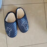 洁丽雅 防水棉拖鞋女冬季室内家居防滑情侣居保暖外穿皮拖鞋男冬天棉鞋 藏青 44-45 (适合43-44码) 实拍图