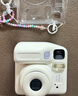 富士instax miniSE 一次成像拍立得相机 旅行 智能 拍照 礼物 白色 套餐2：官配内容+白边20张+SE硅胶套 实拍图