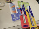 兔头妈妈儿童分龄6-12岁倍速牙刷2支+奥拉氟牙膏50g防龋健齿果味不辣嘴 实拍图