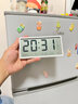得光自动对时磁吸冰箱电子钟充电数字时钟表摆台式时间桌面客厅挂墙温湿度计日期万年历农历长续航闹钟 【电池】多功能款 实拍图