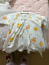 aqpa[2件装]新生婴儿连体哈衣春秋纯棉衣服男女宝宝哈衣和尚服0-6月 橘祥如意（2件装） 59cm 实拍图