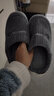 小熊小兔新款秋冬季情侣保暖学生男拖鞋女厚底防滑外穿居家棉拖鞋 小熊小兔棉拖-灰色 42-43 适合41-42 实拍图