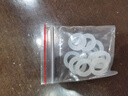 寇端4分6分通用硅胶垫密封圈橡胶垫热水器花洒波纹管软管子淋浴管配件 4分 白色 硅胶垫片【10个装】 实拍图
