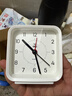 得力儿童节礼物方形简约指针闹钟柔光夜灯台式时尚座钟起床神器 开学升学季必备礼物 白色8851开学礼物 实拍图