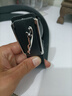 【已售100w】男士皮带贴皮无牙自动扣腰带男青年简约商务休闲裤带 银色航豹AC 实拍图