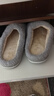 大嘴猴（Paul Frank）棉拖鞋男情侣时尚简约厚底家居保暖冬季拖鞋PF6661灰色290 实拍图