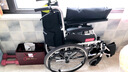 鱼跃 (yuwell)手动轮椅车H062折叠老人轻便免充气铝合金旅行手推代步 实拍图