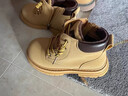 天美意（TEENMIX）童鞋儿童马丁靴女童2024新款春秋单靴男童大黄靴皮靴子中大童短靴 黄色(加绒) 32 实拍图