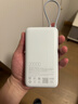 小米（MI）【3C认证】小米充电宝 自带线 快充版 20000 33W 浅灰色 可上飞机/火车 可充手机平板笔记本耳机 实拍图
