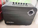 山水（SANSUI）户外广场舞音响蓝牙音箱便携式手提话筒K歌一体机大音量K歌小型移动便携式音箱 U13黑+800W+双麦+声卡特效 实拍图