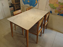 林氏家居北欧风岩板餐桌家用小户型长方桌椅全套LH628R3 实拍图