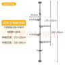 宝优妮 顶天立地晾衣杆衣架杆伸缩立式落地阳台不锈钢挂单杆可旋转 实拍图