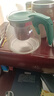 茶壶泡茶器整套茶具茶水分离玻璃耐热泡茶壶花茶套装茶漏 绿把一壶四杯 1000ml 实拍图