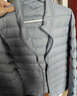 网易严选90鸭绒轻薄羽绒服保暖0压感排骨羽绒内胆防泼水蓄热抗菌外套 A款25秋冬90鲜绒立领-远山灰 L 实拍图