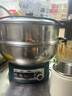 奥克斯（AUX）电炒锅一体多功能锅0涂层电火锅加深大容量大功率家用304不锈钢食品级电煮锅电蒸锅电热锅2-4-10人 0涂层-8L电火锅【推荐6-10人】34cm无笼 实拍图