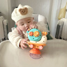 COOKSS宝宝餐椅玩具0-1岁婴儿餐桌吸盘转转乐6个月以上摇铃益智早教玩具 实拍图
