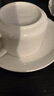 友来福陶瓷咖啡杯 欧式简约白色拉花咖啡杯套装220ml大容量马克杯 实拍图