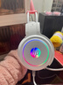 惠普（HP）H100游戏耳机头戴式耳麦带麦克风电竞游戏畅玩黑神话悟空办公学习多用 白色USB接口猫耳套装 实拍图