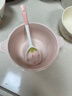 少女心草莓双耳碗勺加厚汤碗沙拉碗饭碗家用碗高颜值釉下彩餐具 浅粉草莓双耳碗（1碗1勺） 2件套 实拍图