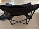 牧高笛（MOBIGARDEN）折叠月亮椅 户外露营便携懒人椅躺椅露营椅子 NX25665013 曜石黑 实拍图