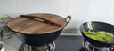 王源吉铁锅炒锅铸铁锅双耳苏锅王老式家用圆底无涂层龟纹大肚炒锅36cm 实拍图