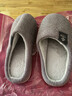 洁丽雅棉拖鞋女秋冬季室内家居防滑保暖拖鞋厚底毛毛女士家用男棉鞋外穿 皮红 38-39 (适合37-38码) 实拍图