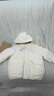 优衣库童装男童女童高性能复合连帽外套/保暖厚衣服473309 01 乳白色 120 实拍图