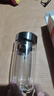 明霞玻璃杯带茶隔双层高硼硅玻璃水杯茶水分离车载杯子男泡茶杯 实拍图