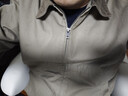 优衣库男装女装休闲拉链短茄克外套巴恩风翻领夹克478230 480827 478230/34驼色 L 实拍图